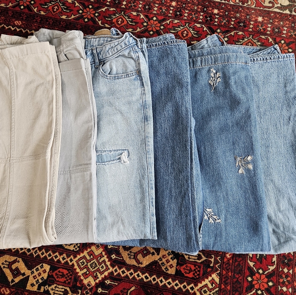 6 Girls Abercrombie Kids Jeans/ Pants - Size 15 Long